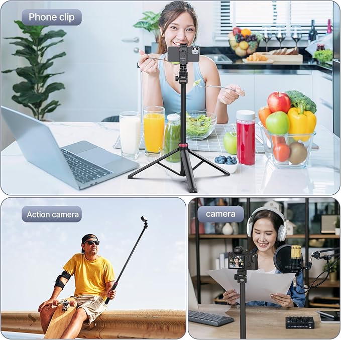 ULANZI MT-79 Extendable Tripod Aluminum 81" Portable Adjustable Light Stand w