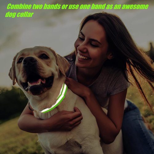 Gejoy Reflective Bands - 16 High Visibility Safety Straps for Wrist, Arm, Ankle, Leg | Perfect for Night Walking, Cycling, Running