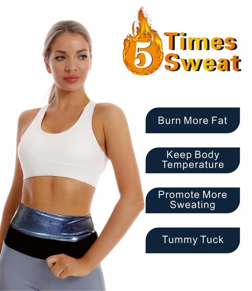 Dokelovy Sauna Suit Waist Trainer for Women,Sweat Waist Trimmer Belt Heat Trapping Weight Loss Shapewear for Women Belly Fat