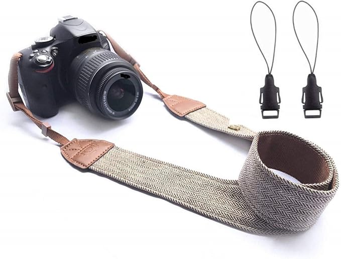 Camera Strap Canvas Brown Shoulder Strap