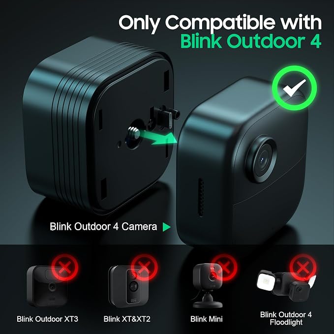 Battery Pack for Blink Outdoor 4, 6000mAh Rechargeable Batteries Expansion Pack