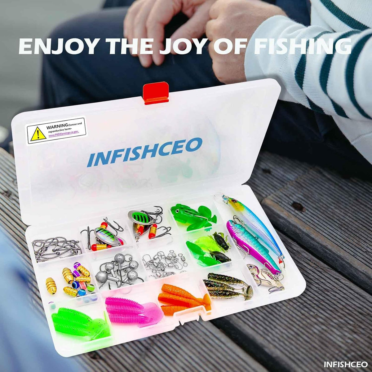 Skiennix Fishing Lure Tackle Set - Complete Kit for Saltwater & Freshwater Bass Fishing | Includes Jig Hooks, Spoon Lures & More