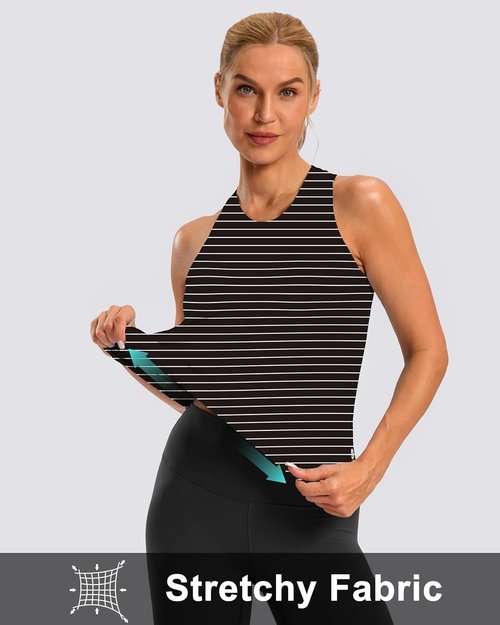 G Gradual Women's Racerback Workout Tank Tops - Loose Fit Athletic Yoga Shirts for Running & Gym