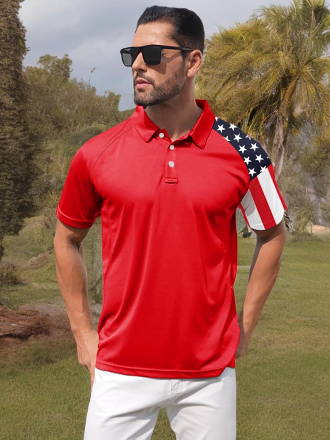ZITY Men's Golf Polo Shirt - Short Sleeve Tactical Design | Moisture-Wicking Outdoor Comfort