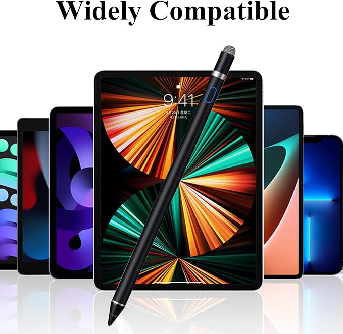 CMARS Stylus Pen for iPad Rechargeable Universal Pad Pencil for Tablet