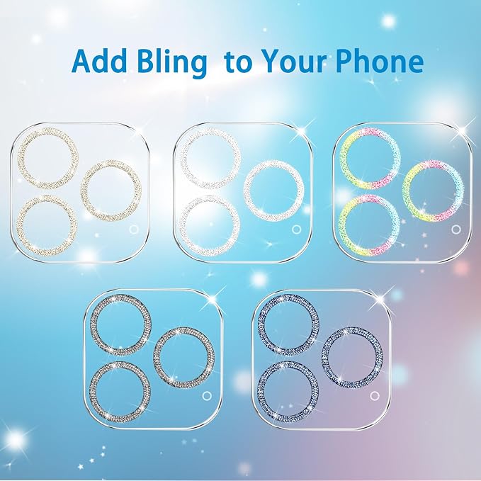 Dengduoduo 3 Pack Tempered Glass Camera Lens Protector