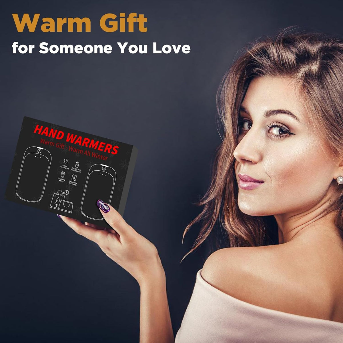 Skiennix Rechargeable Hand Warmers - Portable USB 2-in-1 Electric Warmers for Indoor/Outdoor Use | Perfect Gifts for All Ages
