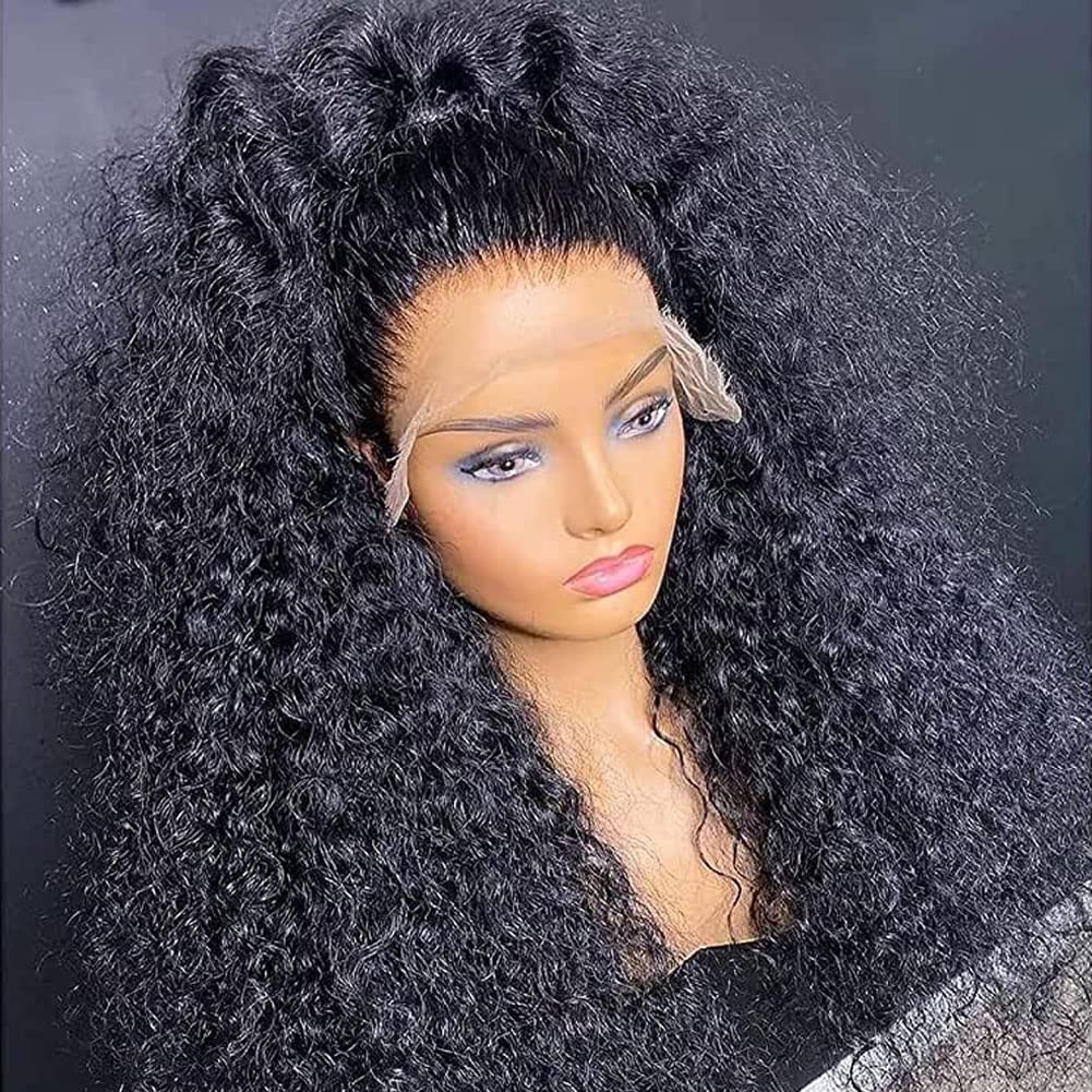Glueless Hd Lace Front Wigs Human Hair Pre Plucked Hairline13X4 Mongolian Kinky Curly Lace Front Wigs For Black Women Brazilian