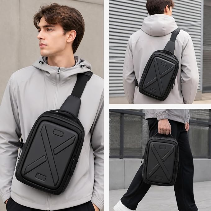 Besnfoto Camera Hardshell Case Crossbody Camera Sling Bag Small Waterproof
