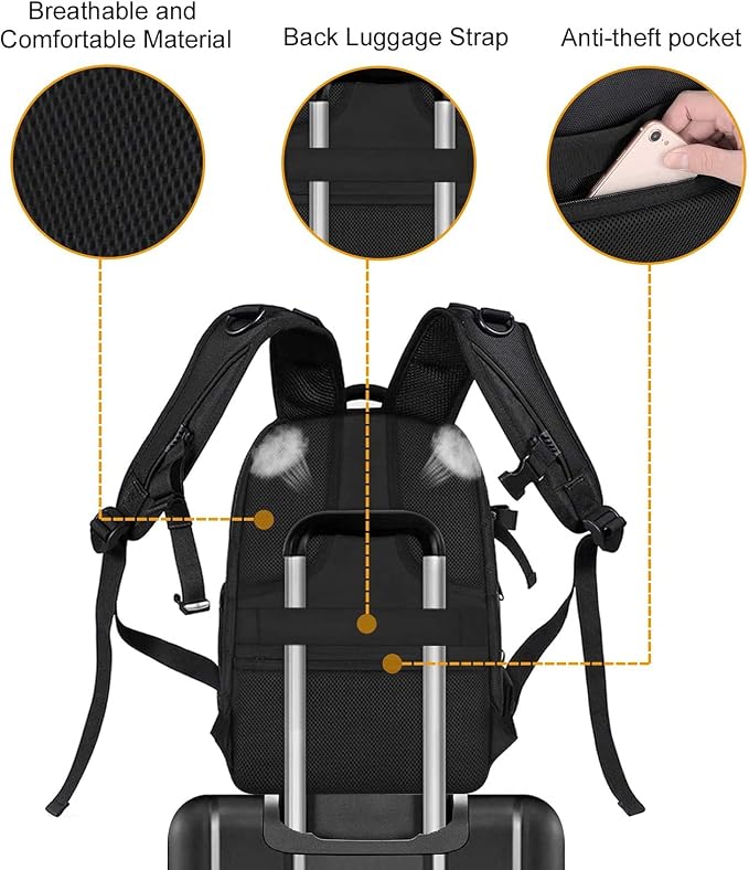 MOSISO Camera Backpack, DSLR/SLR/Mirrorless Photography Camera Bag 15-16 inch