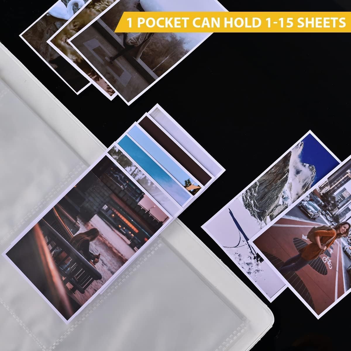 Skiennix 9 Pocket Page Protectors - 50 Pack Trading Card Sleeves for Baseball, MTG & More