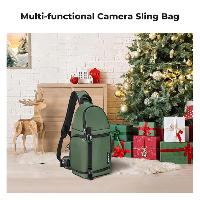 K&F CONCEPT Camera Sling Bag Crossbody Bag Camera Shoulder Backpack