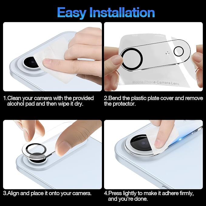 WHPXJY 2025 New Upgrade for 3 pack iPhone Air Camera Lens Protector-Tempered