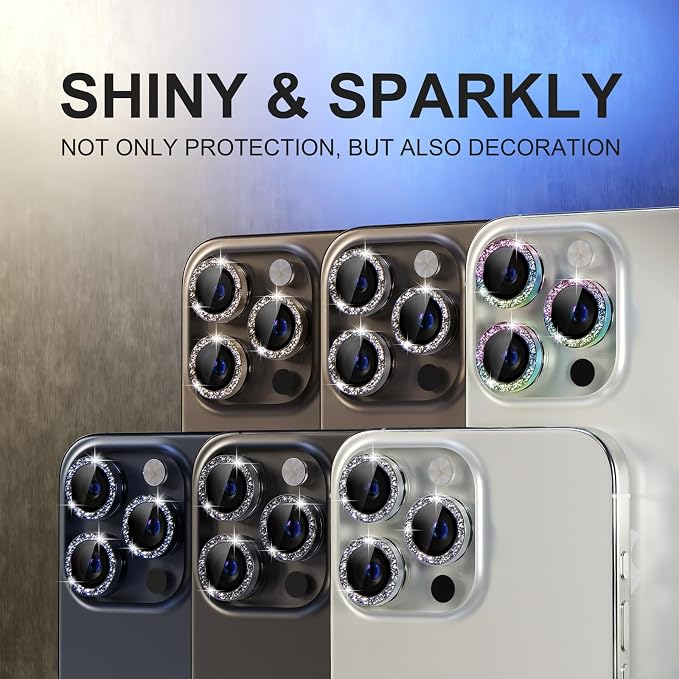 Choiche Compatible for iPhone 15 Pro/iPhone 15 Pro Max Camera Lens Protector