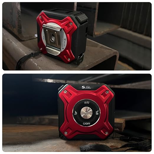 2 in 1 Laser Tape Measure with Level | 131ft/40M Laser Distance Meter Display