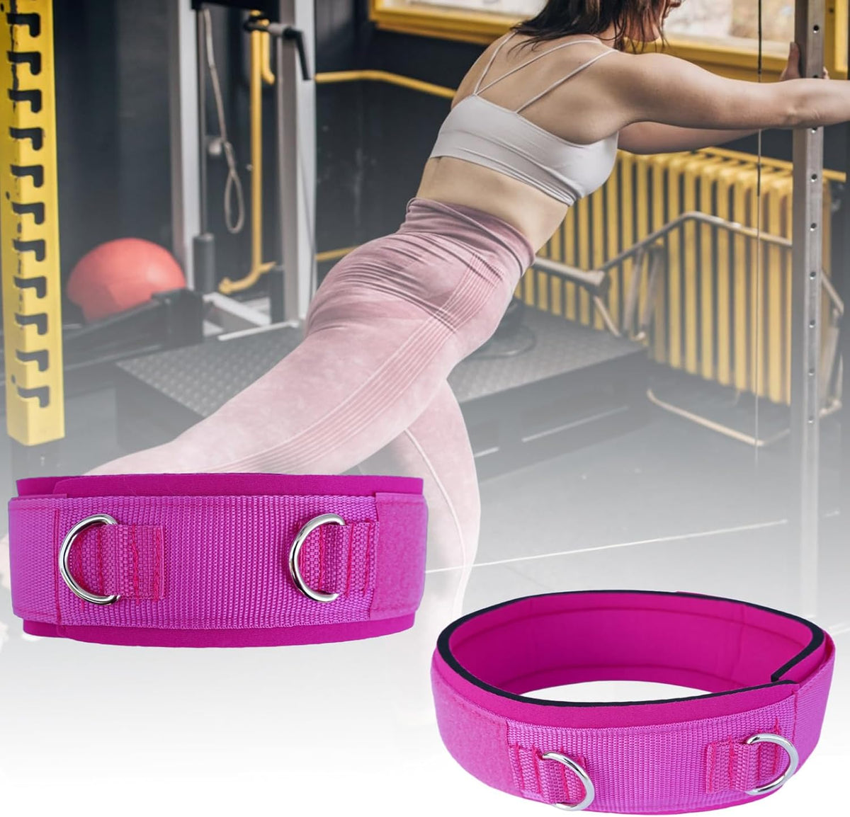 Skiennix Fitness Training Thigh Strap - Leg Ankle Wrist Straps for Cable Machines | Women's Resistance Belt