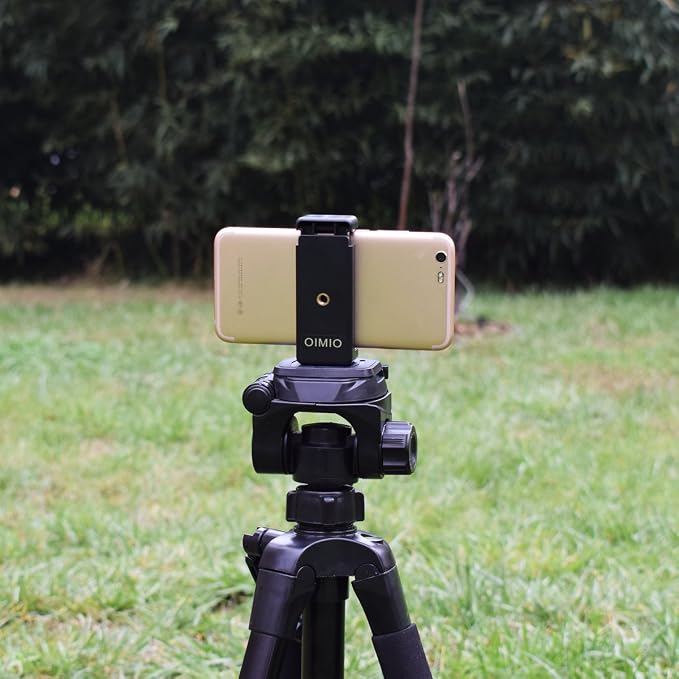 Universal Cell Phone Tripod Mount Adapter, OIMIO Phone Holder Clip Connector
