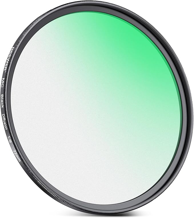 NEEWER 72mm Black Diffusion 1/8 Filter