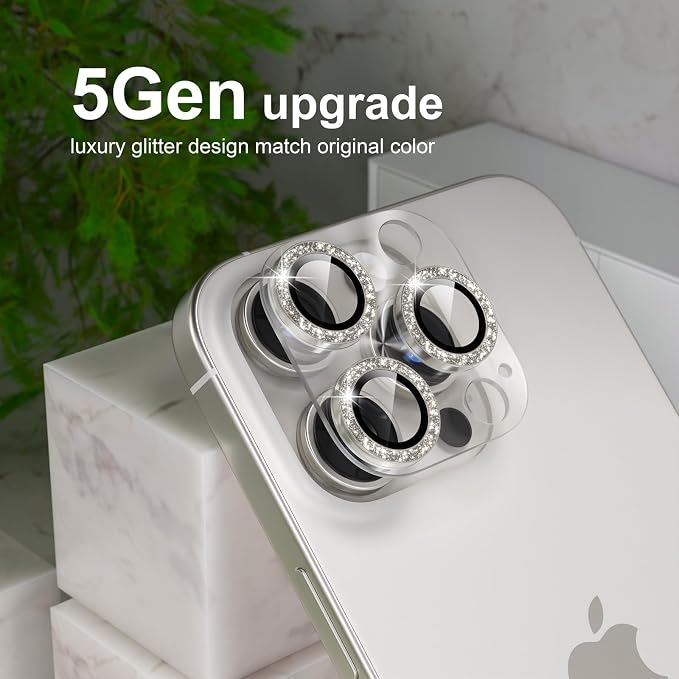 Choiche Compatible for iPhone 16 Pro/iPhone 16 Pro Max Camera Lens Protector