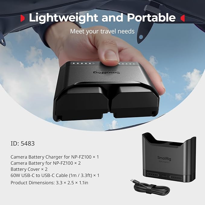 SMALLRIG NP-FZ100 Camera Battery Set
