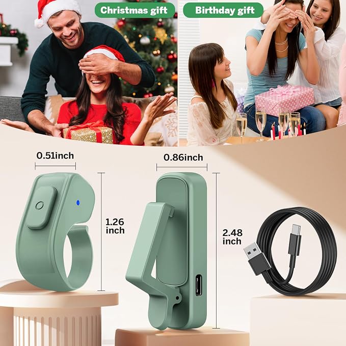 Page Turner Ring for Kindle, Remote Control for iPhone iPad Android Tablets