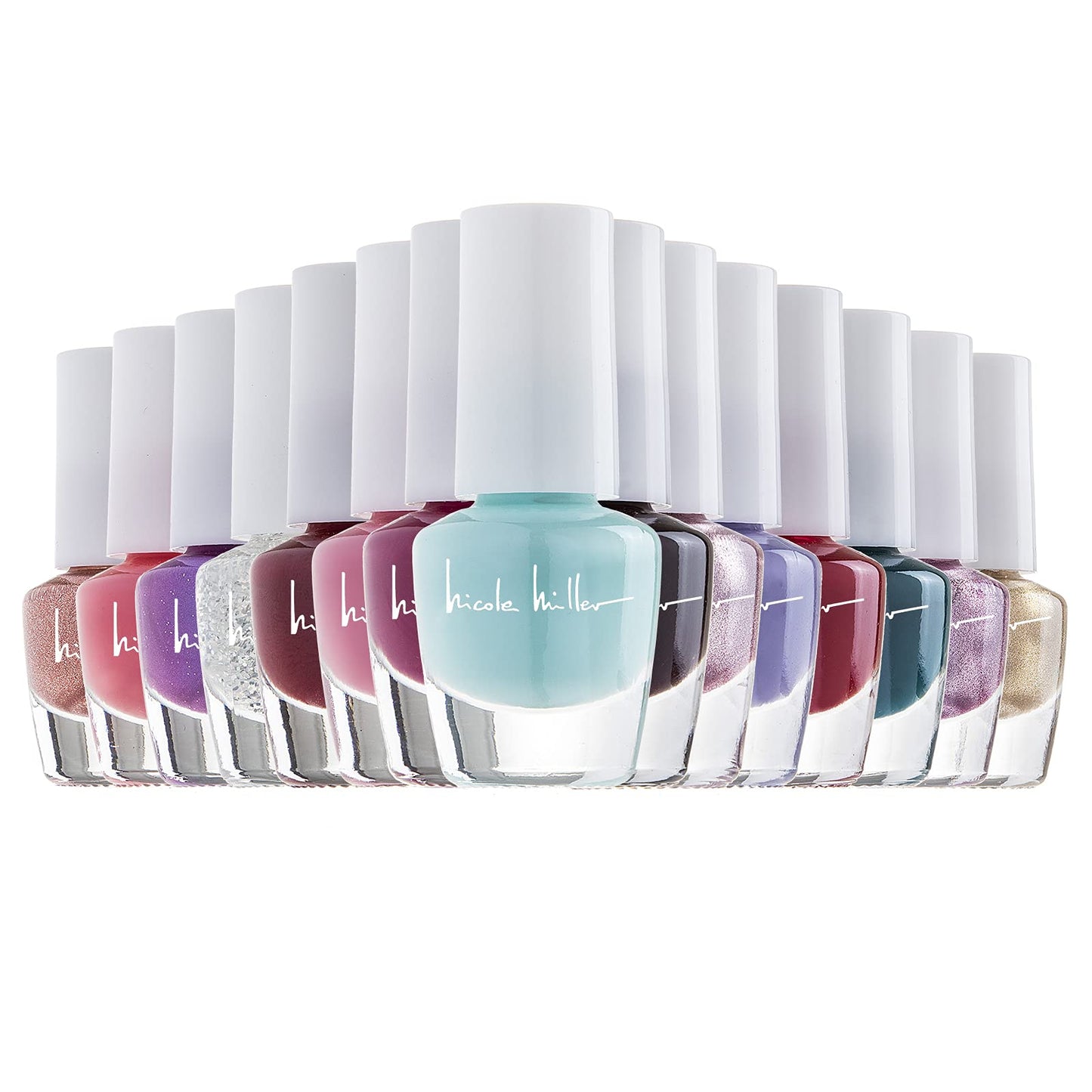 Nicole Miller Mini Nail Polish Set - 15 Glossy And Trendy Colors