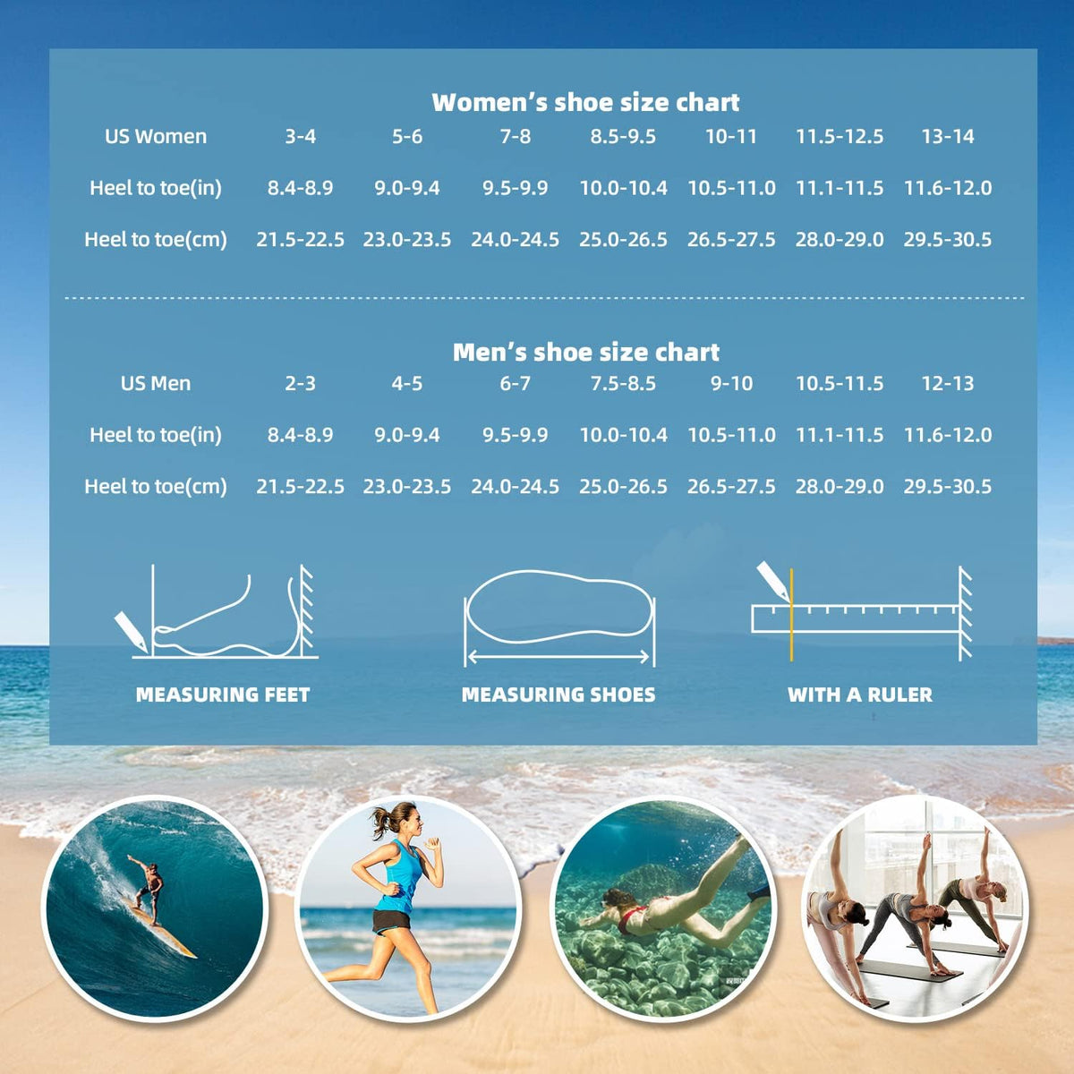 Skiennix Water Shoes - Quick-Dry Aqua Socks for Beach, Pool, and Yoga | Adult & Youth Sizes Available