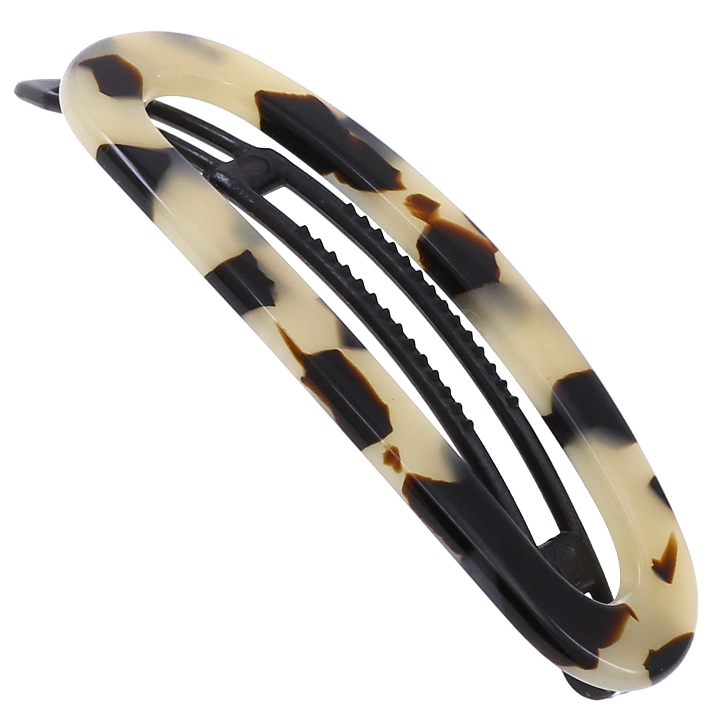 Camila Paris Cp3364 French Hair Barrette Clip For Women, Handmade, White Tokyo, Slide-In Metal-Free Closure, Strong Hold Grip Ha