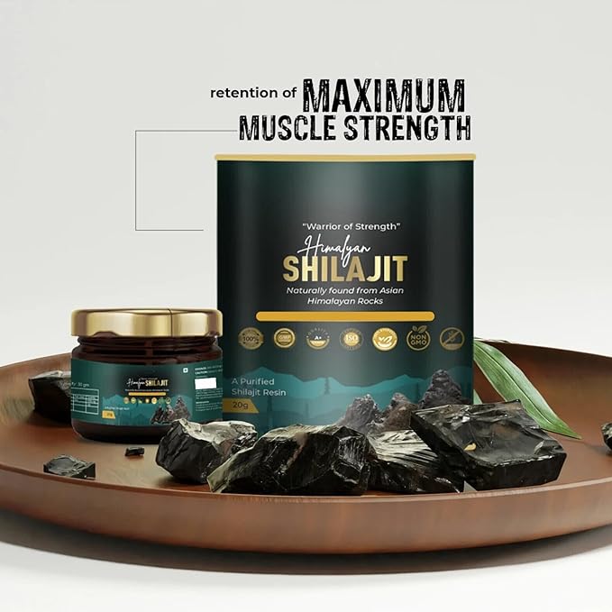 Bhumiija and Life Science Organic Resin Shilajit Supplement for Men and Women