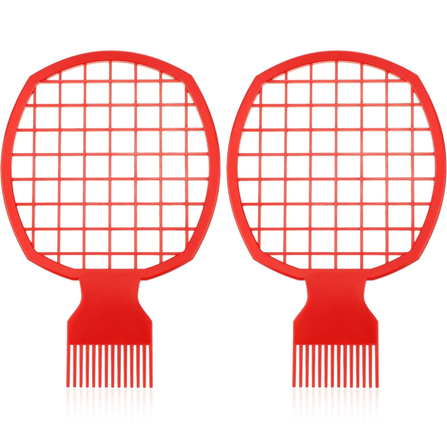 2 Pieces Twist And Curl Brush Tool For Natural Coils, Afro Hair, And Twist Hair (Red)