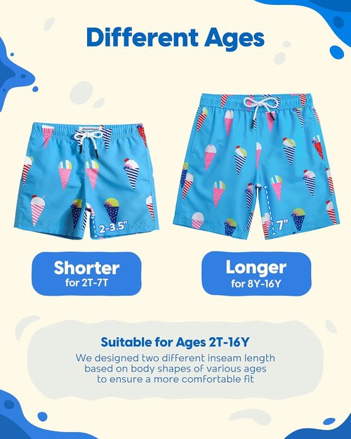 Maamgic Boys Swim Trunks - Stylish Toddler Bathing Suit Shorts | Comfortable & Quick-Dry Design