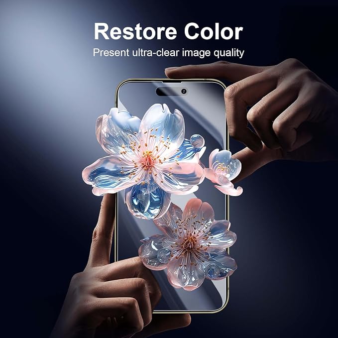 NEW'C 3x Privacy for iPhone 14 Pro Max Screen Protector+ 3x Camera Lens