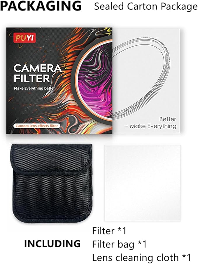 Camera Vortex Effect Filter, 67MM Prism Film Special Effects Glass Lens