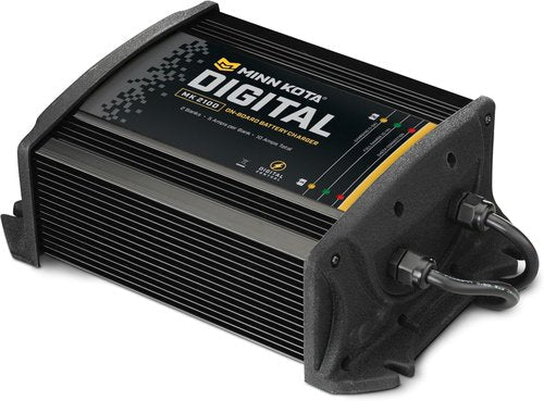 Minn Kota 1822105 MK 210D Marine Battery Charger - 2 Bank, 5 Amps, Digital On-Board Power Solution