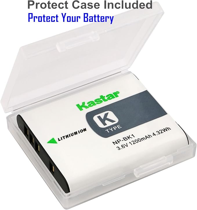 Kastar Slim USB Charger for Sony NP-BK1 & Cybershot DSC-W180 to W980, Webbie