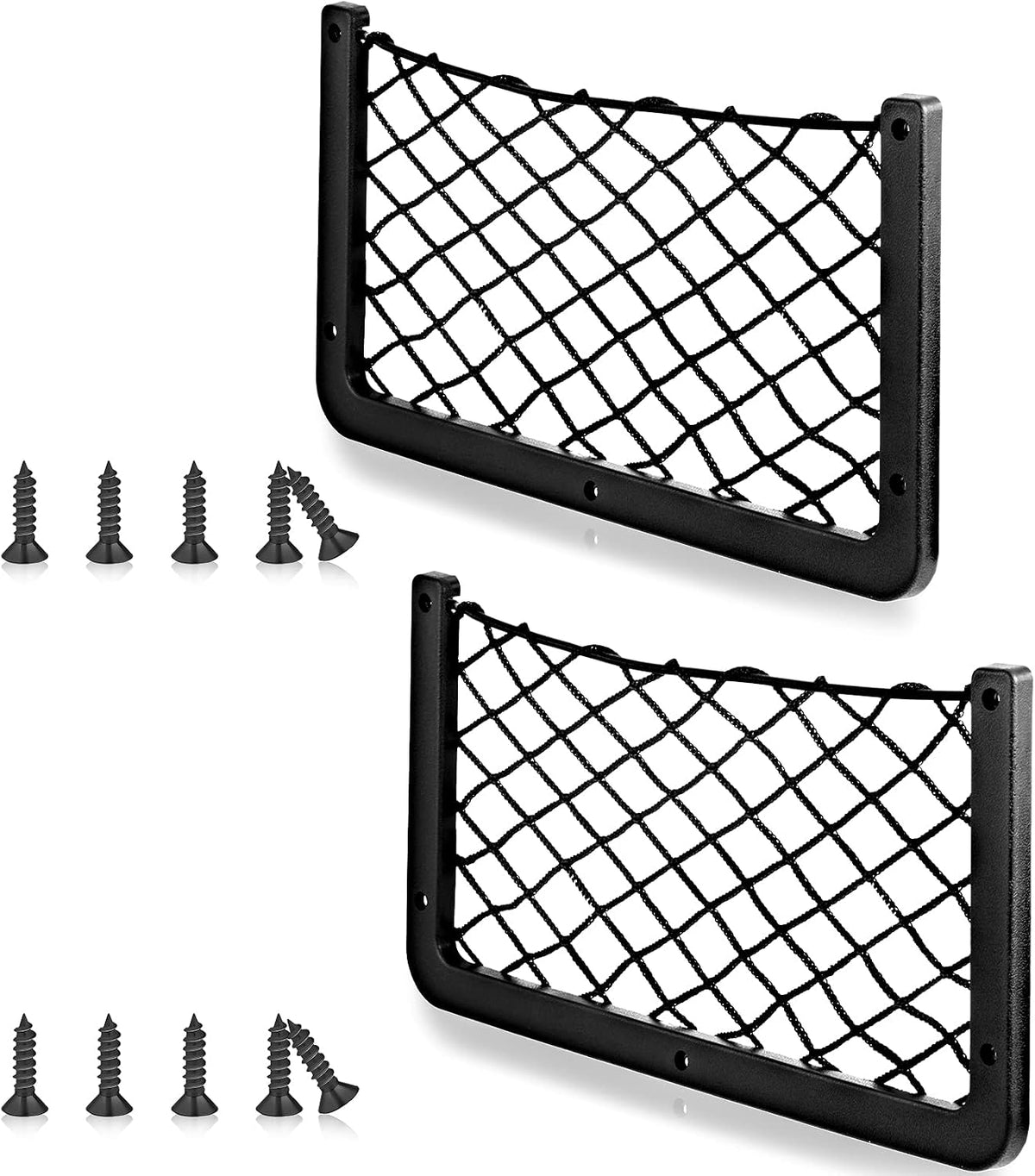 Frienda 2 Pcs Car Boat Storage Net Bag Mesh Pocket Holder,13.8 X 5 Inch