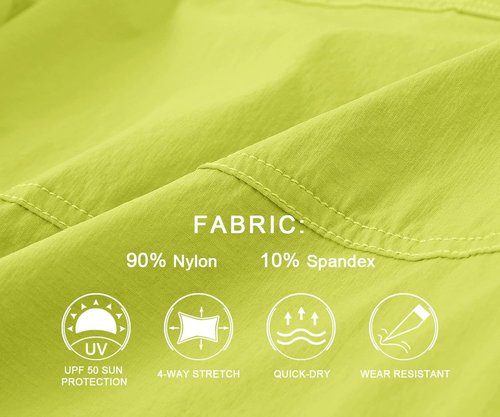 BASUDAM Men's Cargo Hiking Shorts - Lightweight Quick-Dry Design with 6 Pockets for Travel & Camping