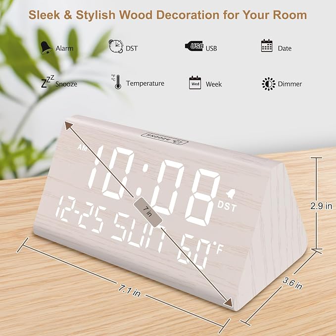 DreamSky Digital Alarm Clocks for Bedrooms