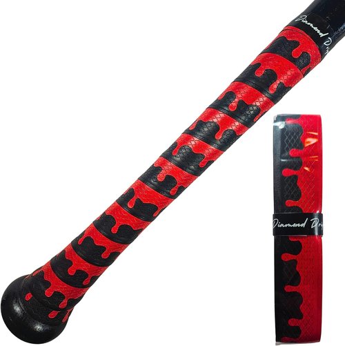 Baseball Bat Grip Tape - Non-Slip, Shock-Absorbing 1.1mm Wrap - Ice Cream Drip Design