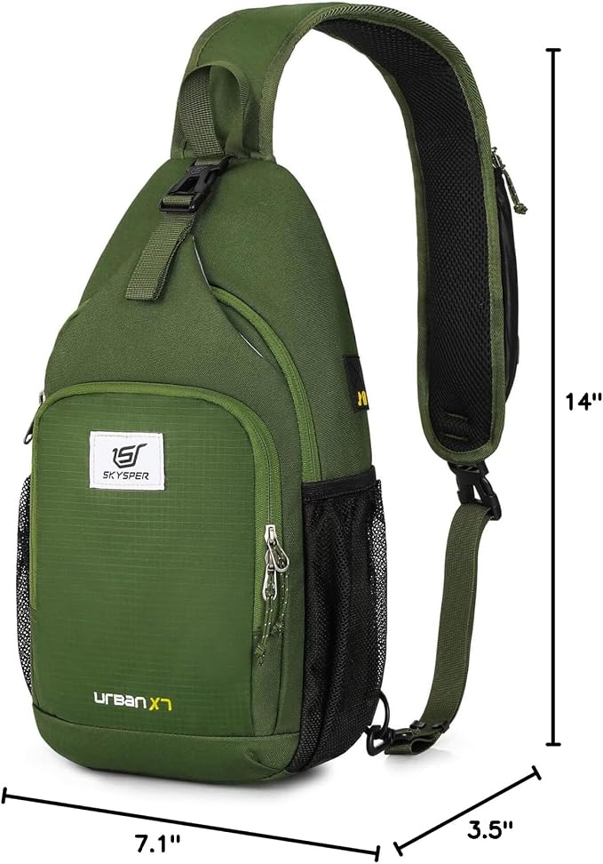 SKYSPER Sling Bag RFID Crossbody Sling Backpack Cross Body Shoulder Bag Travel