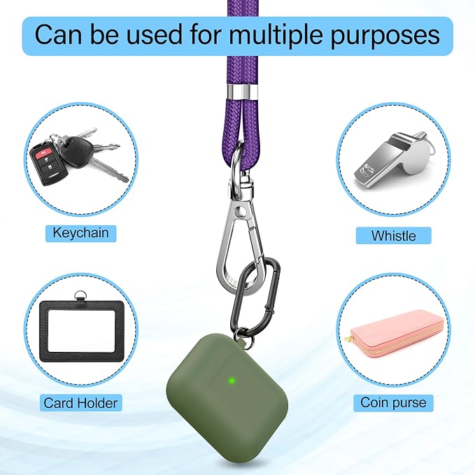 takyu Phone Lanyard, 2 Pack Adjustable Cell Phone Lanyard Crossbody Neck Strap
