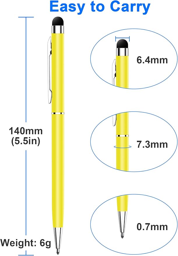 innhom 36 Pack Stylus Pens for Touch Screens Stylus Pen for iPad 2 in 1