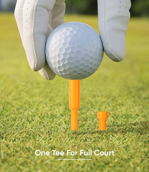 Jiskan Funny Golf Tees Plastic 2-in-1(3 1/4 +1 1/2 Inch Golf Gifts for Man Golfers Unique Golf Accessories Cool Golf Stuff Gag Golf Gadgets Golf Stocking Stuffers for Men