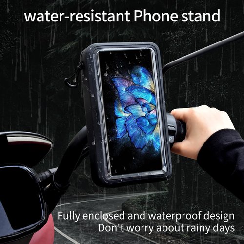 ILLINOS Mountain Bike Bag, with Lanyard Removable and Mobile Phone Holder, Bag for Bike Can Be Carried Crossbody for All Models of Mobile Phones Bicycle Bags, Suitable for Bicycles and Motorcycles