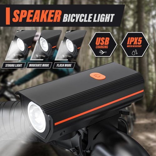 KUNHAK Rechargeable Bike Lights, Ultra Bright Bike Lights for Night Riding, Road Mountain Bike Accessories for Kids Adults - Headlight with Tail Light