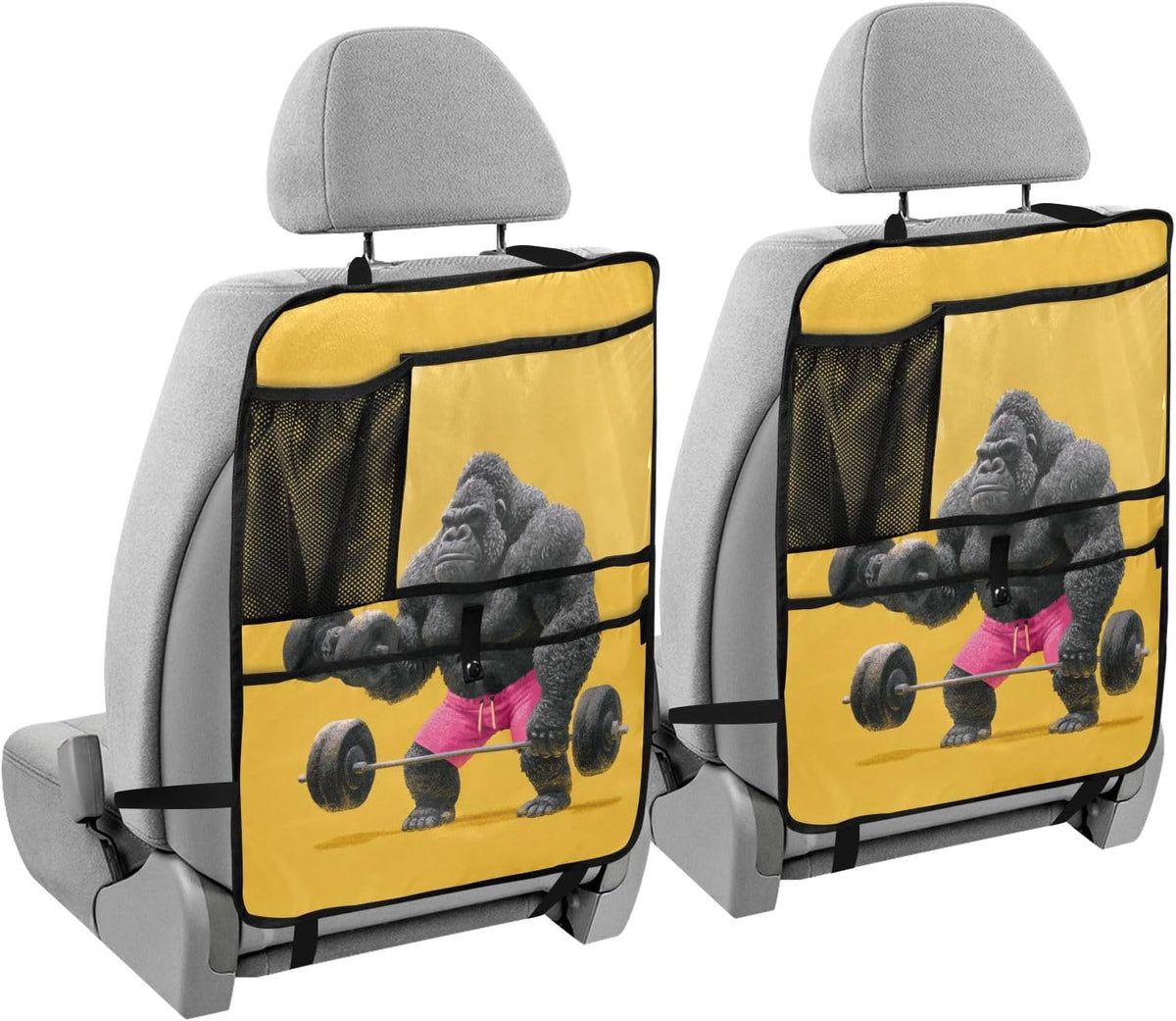 2 Pack Backseat Car Organizer with Storage Pockets Seat Back Organizers for Kids Kick Mats Backseat Protector Automotive Starry Night