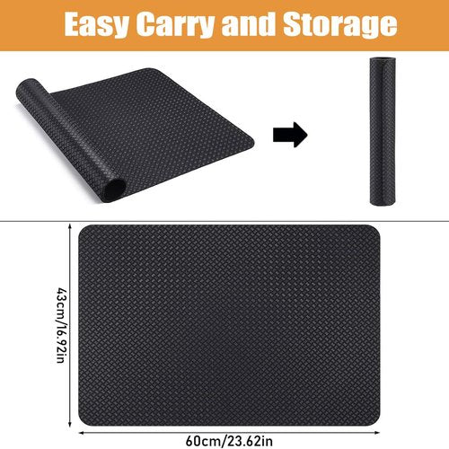Exercise Equipment Mats, 2025 Upgraded Double-Sided Non-Slip Workout Mat for Under Desk Ellipticals, Ellipse Leg Exerciser Machine Mat, Treamill Pad for Protect Hardwood Floor Carpet 