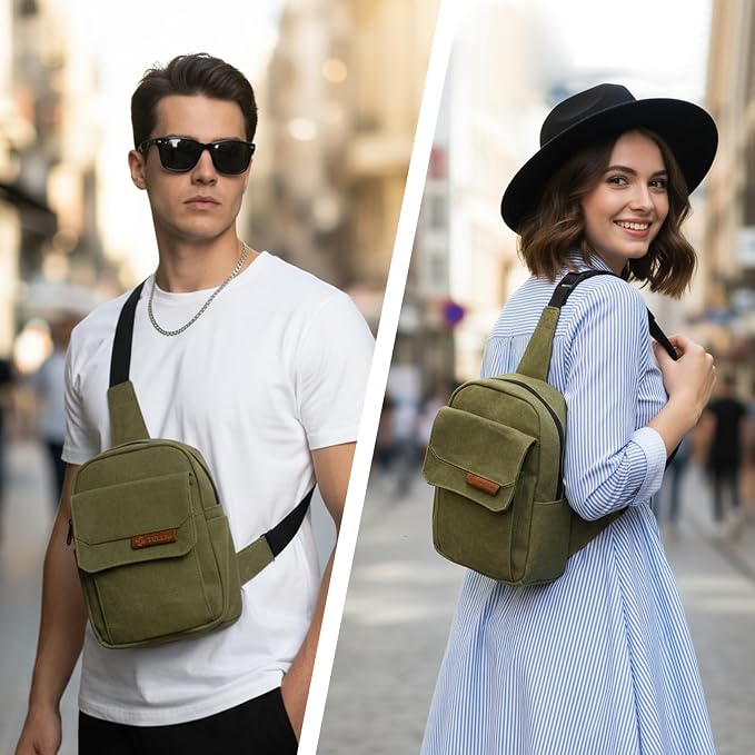 TULLIO Small Camera Bag, Lightweight Camera Sling Bag Waterproof