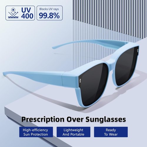 EYEBUDDY Fit Over Glasses Sunglasses - Polarized Protection for Kids | Stylish Fitover Design