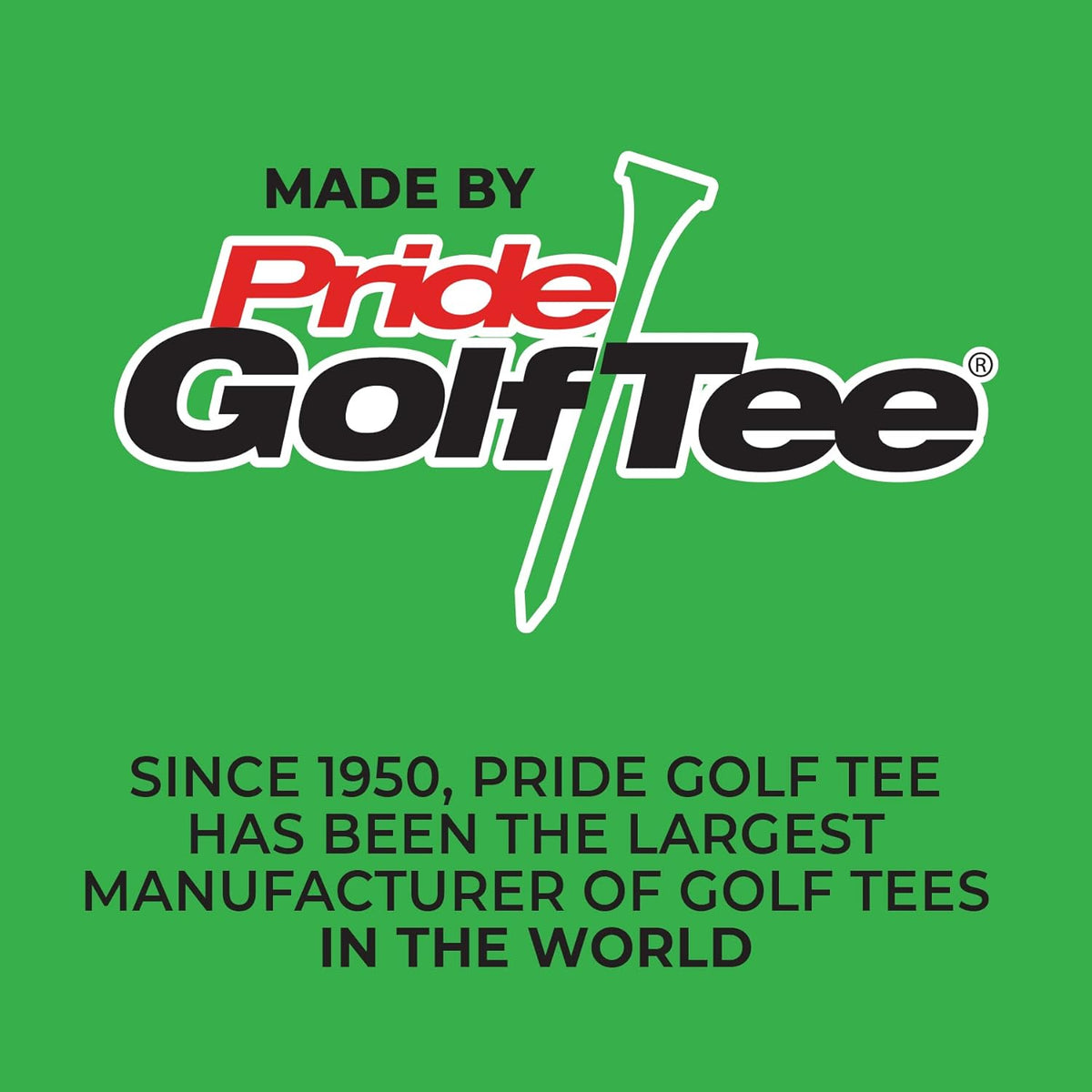 PrideSports PTS Wood Golf Tees - 90 Count, 1-1/2 Inch | Top Choice for Irons, Hybrids & Woods